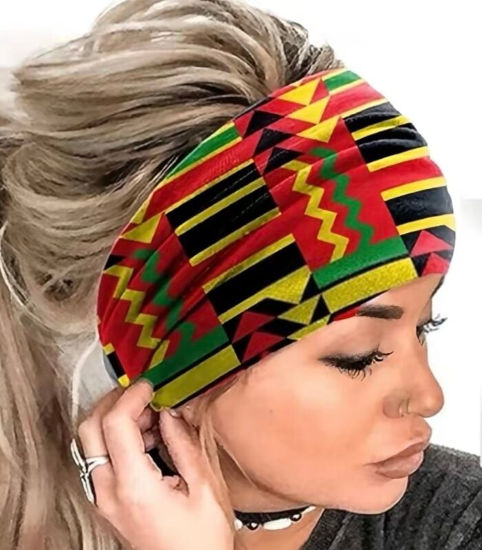 Premium African Print Headband – Stretch Multi-Wear Hair Wrap (Multiple Colors)