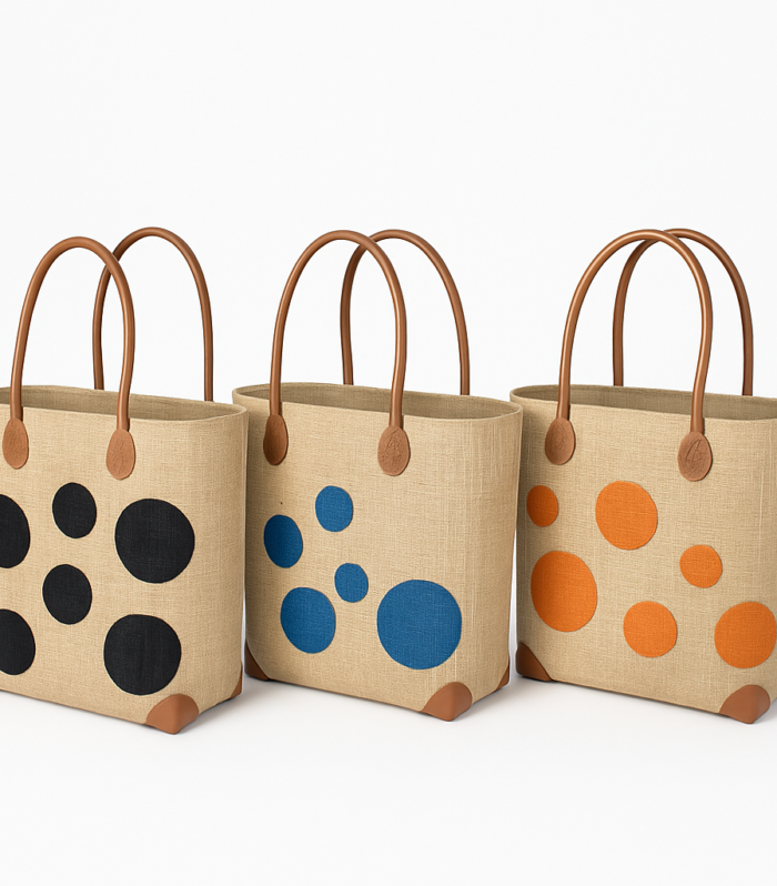 Madagascar Dotted Abstract Tote Bag
