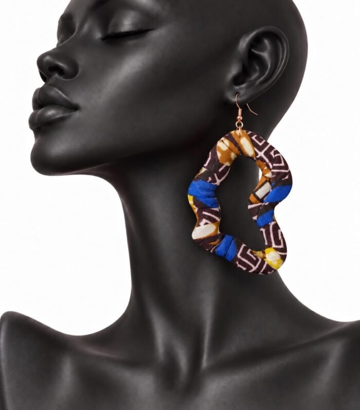 African Print Fabric-Wrapped Statement Earrings – Ankara Patterns