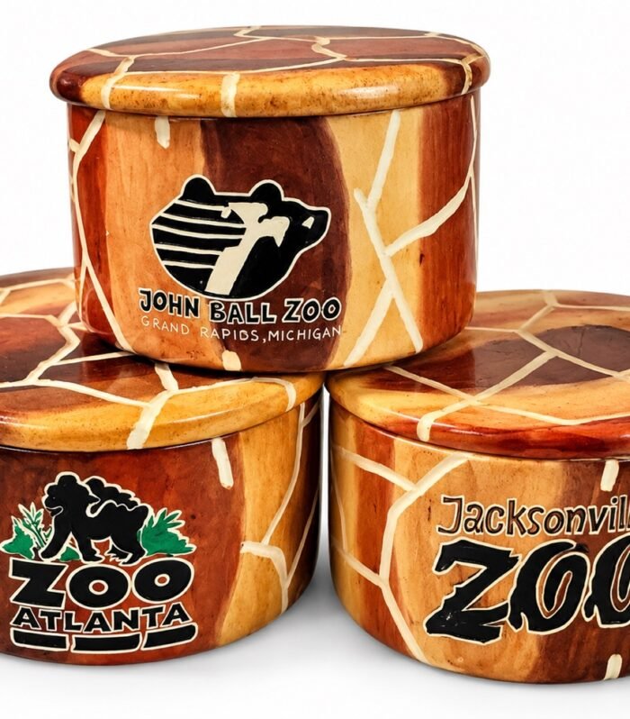 Hand-Painted Giraffe Trinket Box