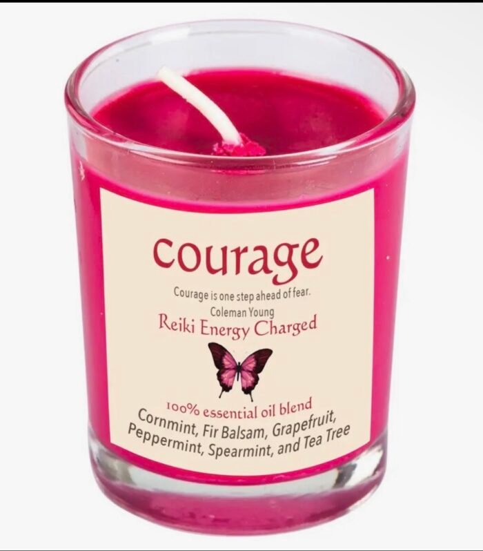 Herbal Intention Candle — Courage